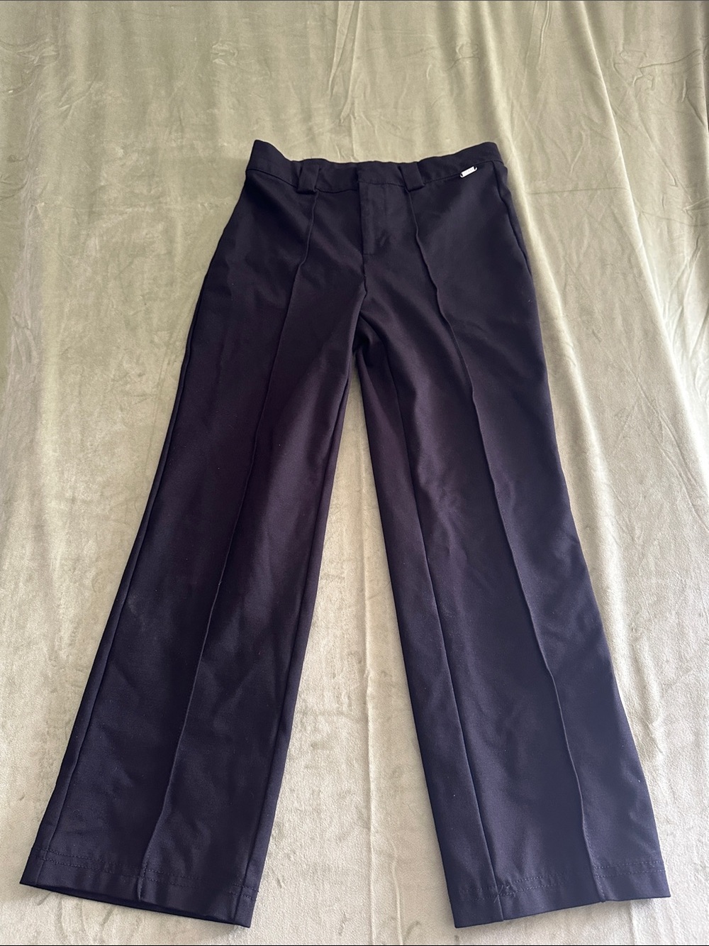 #960 Guess Black Cropped Wide-Leg Women's Pants